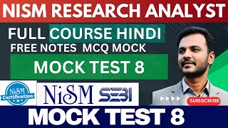 🔴 RESEARCH ANALYST  CHAPTER 15  MOCK TEST 8 [upl. by Magill]