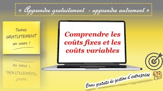 Comprendre les coûts fixes et les coûts variables en 3 minutes [upl. by Duky899]