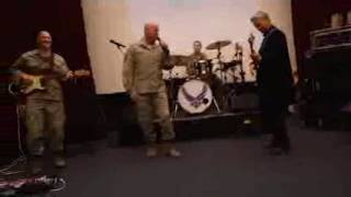 Gary Sinise visits Air Force Band [upl. by Ynnub]