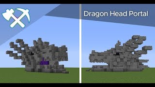 How to Build a Dragon Head Portal  Minecraft Tutorial [upl. by Denison]