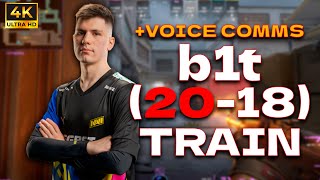 TRAIN CS2 l b1t 2018 rt124 VOICE COMMS l EU FACEIT RANKED l train  cs2 pov [upl. by Artinad52]