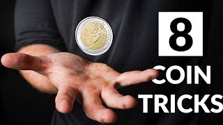 8 VISUAL Coin Tricks Anyone Can Do  Revealed [upl. by Mixam]