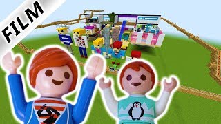 JULIAN  EMMA REAGIEREN AUF DIE ACHTERBAHN UM DIE LUXUSVILLA BEI MINECRAFT Playmobil Film Deutsch [upl. by Pinto]