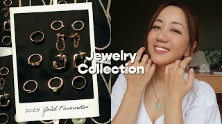 My Gold Jewelry Collection 2024 Everyday Minimalist amp Timeless Jewelry [upl. by Airotciv196]