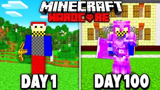 I Survived 100 Days in HARDCORE Minecraft [upl. by Neleh]