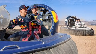 F1 Drivers Drift Hovercraft In The Desert 🇺🇸 [upl. by Anoid]