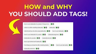 How to add tags to your YouTube video and WHY YOU SHOULD 🤔 [upl. by Imalda]