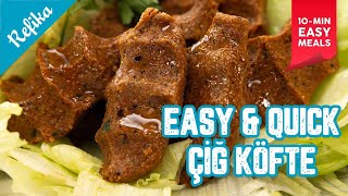 Easy Affordable Heavenly Meals in 10 Minutes  ÇİĞ KÖFTE Turkish Spicy Eatballs with TACO Twist 🌮 [upl. by Esli]