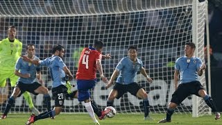 Chile 1  0 Uruguay  Cuartos de Final  Copa América 2015 [upl. by Yelbmik149]