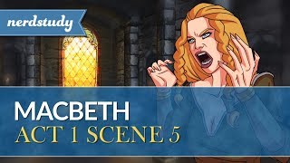 Macbeth Summary Act 1 Scene 5  Nerdstudy [upl. by Omlesna]