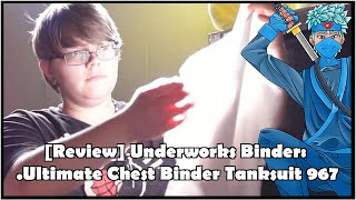 Review Underworks Binder Ultimate Chest Binder Tanksuit 967 [upl. by Marysa]