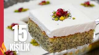 Haşhaşlı Şerbetli Kek 😋 15 Kişilik ✅ Tereddütsüz Deneyin [upl. by Sully]