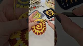 Bu modeli şahane 🔆 siprial güneş motif modeli tarifi yayında crochetmotif tığişimotif diy [upl. by Jenilee]