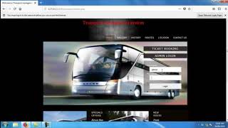 Transport Management System  Student Projects [upl. by Aicargatla]