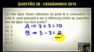 10 QUESTÕES DE MATEMÁTICA RESOLVIDA DE CONCURSO CESGRANRIORJ [upl. by Meagher]