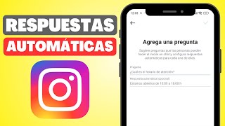 Cómo Activar REPUESTAS AUTOMÁTICAS en INSTAGRAM Paso a Paso [upl. by Allicsirp]