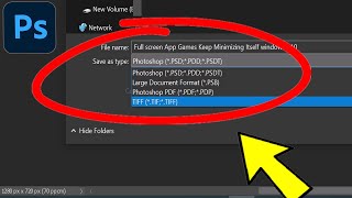 Photoshop Fix  Cant Save As JPEG JPG PNG etc File [upl. by Agle]