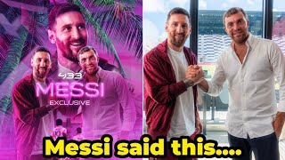 What Lionel Messi said during his interview with Fabrizio Romano [upl. by Ysirhc]