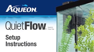 Aqueon  QuietFlow  Power Filter Set Up Instructions [upl. by Sulamith105]