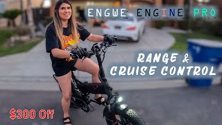 Engwe Engine Pro  Range  Cruise Control  GIRL APPROVED [upl. by Zeta]