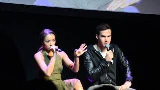 Bloody night con europe brussels 2015 Kat Graham Chris wood part 3 Stromae TVD 29052015 Convention [upl. by Darrey]