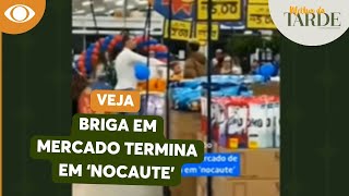 Discussão em supermercado termina em nocaute em Santa Catarina [upl. by Acinorehs]