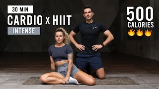 30 MIN FULL BODY CARDIO HIIT Workout Intense No Equipment [upl. by Ahsilaf429]