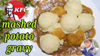 Kfc Mashed Potato Gravy  Homemade Mashed Potatoes Gravy Recipe By Street Food Recipes [upl. by Acirretahs192]