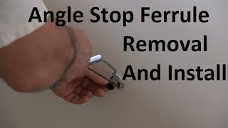 Angle Stop Ferrule Removal And Installation  Louie The Landlord [upl. by Erund]