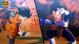 GOKU VS VEGETA l The First Battle In UHD [upl. by Kimmy257]