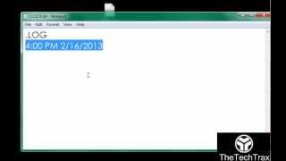 How To Make A Simple Clock In Notepad [upl. by Mcleroy]