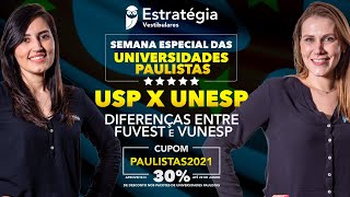 USP x UNESP Diferenças entre FUVEST e VUNESP [upl. by Aneed887]