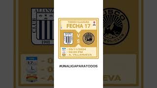 Anuncio partido Alianza Lima vs Cusco FC [upl. by Worra]