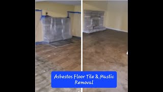 Asbestos floor tile and mastic removal [upl. by Ylremik972]