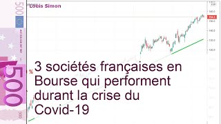 Bourse  3 actions françaises qui performent durant la crise [upl. by Felske537]