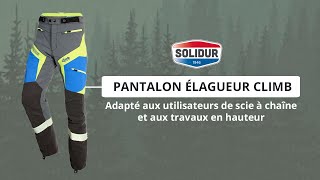 Pantalon de travail anticoupures pour travaux en hauteur CLIMB SOLIDUR [upl. by Renard]