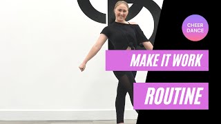 Cheer Dance Routines  Pom Tutorial [upl. by Eelik974]