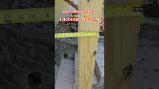 COMO SABER DISTANCIA DE POSTAS PARA DECK chaparroelfibras construction framing contruccion tips [upl. by Aurora740]