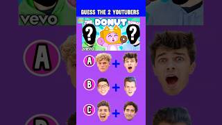 Guess The 2 YouTubers By Their Hidden Faces  MrBeast Brent Rivera LankyBox shorts funny [upl. by Nedrud]