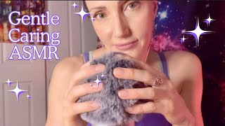 Up close gentle caring ASMR  Soft amp sensitive mic rubbing stroking blowing massage No Talking [upl. by Itoc]