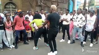 Willy paul new song official video choreography Diamond platnumz in Nairobi Kenya [upl. by Akenet]