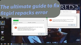 The ultimate guide for fixing fitgirl repack errors while installing [upl. by Marjorie]