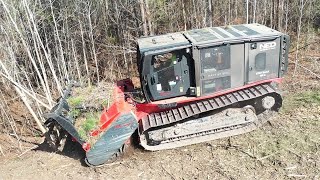 INCREDIBLE MASSIVE 450HP MONSTER MULCHER MACHINE PRINOTH RAPTOR 500 EATS EVERYTHING [upl. by Zoltai]