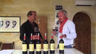 Tasting the 2004 amp 2005 St Emilion Chateau Angelus with owner Hubert de Bouard [upl. by Dyl]