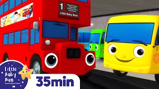 Ten Little Buses Song More Nursery Rhymes and Kids Songs  ABCs and 123s  Little Baby Bum [upl. by Ariahay280]