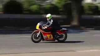 CLASSIC TT PARADE LAP AT MANX GRAND PRIX 2019 WITH GIACOMO AGOSTINI MV AGUSTA JOHN MCGUINNESS MBE [upl. by Yrallih]