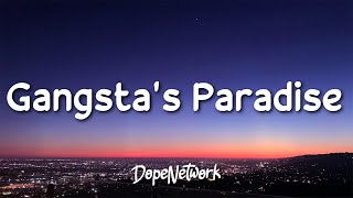 Coolio  Gangstas Paradise Lyrics feat LV [upl. by Eiten439]