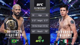 DEIVESON FIGUEIREDO VS BRANDON MORENO 2 FULL FIGHT UFC 263 [upl. by Lonni]