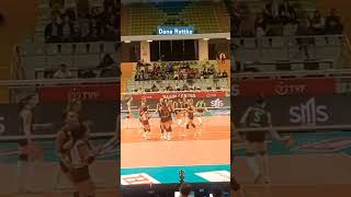 Dana Rettke Yüksekten Sert Smaç NilüferEczacıbaşı volleyballworld spike high [upl. by Gmur]