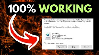 Error 0x8007016A The cloud file provider is not running On Windows 11 FIXED [upl. by Karlie198]